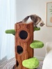 Show in main carousel: KZLAA Elizha 49-in Solid Wood Modern Cat Tree & Condo, Green slide 6 of 6