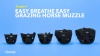 Show in main carousel: Tough1 Easy Breathe Easy Grazing Horse Muzzle, Black, Large Horse slide 6 of 7
