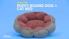 Show in main carousel: Aspen Pet Round Puffy Bolster Cat & Dog Bed, Color Varies slide 7 of 8