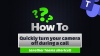 Teams How to Video - Quickly turn off your camera during a call