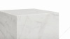 Plinth - Plinth Side Table, White Marble