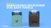 Show in main carousel: Bone Dry Embroidered Paw Print Microfiber Bath Towel, Pink slide 7 of 8