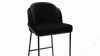 Aben - Aben Bar Stool, Black Plush Velvet