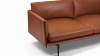 Toriko Sofa - Toriko Two Seater Sofa, Tan Premium Leather