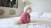 Show in main carousel: CuteBone Turtleneck Dog Pajamas, Pink, Medium slide 10 of 12