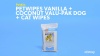 Show in main carousel: Petkin Petwipes Vanilla & Coconut Valu-Pak Dog & Cat Wipes, 60 count slide 7 of 8