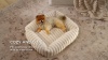 Show in main carousel: Bedsure Orthopedic Bolster Dog Bed with Removable Cover, Cream, Medium slide 7 of 8
