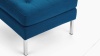 Florence - Florence Ottoman, Indigo Blue Wool