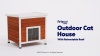 Show in main carousel: Frisco Outdoor Wooden Cat House with Retractable Roof, Brown slide 8 of 9