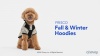 Show in main carousel: Frisco Püppy Dog & Cat Athletic Hoodie, Red, Small slide 9 of 11