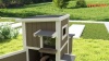 Show in main carousel: Petscosset 36-in Outdoor Two-Story Wooden Cat House with Extra Room, Gray slide 9 of 9