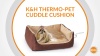 Show in main carousel: K&H Pet Products Thermo-Pet Cuddle Cushion Indoor Heated Bolster Cat & Dog Bed, Mocha slide 10 of 11