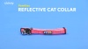 Show in main carousel: Pawtitas Nylon Reflective Breakaway Cat Collar with Bell, Blue, 7 to 11-in neck, 3/8-in wide slide 9 of 10