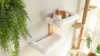 Show in main carousel: FUKUMARU Solid Rubber Wood Wall Mounted Cat Wall Shelf with 2 Platform & Cushions, Brown slide 7 of 8
