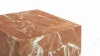 Plinth - Plinth Short Side Table, Rojo Alicante Marble