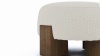 Liv - Liv Ottoman, Pearl Boucle and Walnut