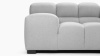 Tufty - Tufty Sectional, Small, Right Chaise, Light Gray Wool