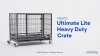 Show in main carousel: Frisco Ultimate Lightweight Heavy Duty Foldable & Stackable Steel Metal Single Door Dog Crate, Medium slide 9 of 11