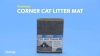 Show in main carousel: Drymate Corner Ridged Cat Litter Trapping Mat, Grey, 29.5-in x 29.5-in slide 10 of 12