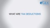 what are tax deductions