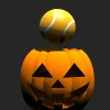 Show in main carousel: Playology Halloween Pumpkin Spice Scented Squeaky Chew Ball Dog Toy, Orange, Jumbo slide 6 of 7
