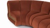 River - River Sectional, Left Corner, Russet Plush Velvet