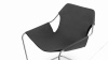 Paulistano - Paulistano Chair, Jet Vegan Leather & Chrome