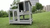 Show in main carousel: Coziwow Indoor & Outdoor Wheeled Wood Rabbit Hutch slide 10 of 11