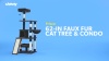 Show in main carousel: Frisco 62-in Faux Fur Cat Tree & Condo with Hammock, Cream slide 7 of 8