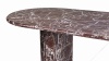 Dante - Dante Dining Table, Rosso Levanto Marble, 98in