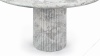 Saturn - Saturn Round Pedestal Dining Table, Orso Grigio Marble, 47in