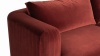 Morrell - Morrell Two Seater Sofa, Garnet Velvet