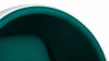 Ball - Ball Chair, Deep Sea Green Wool and White