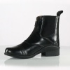 Show in main carousel: B Vertigo Womens Saturn Front-Zip Leather Paddock Boots, Black, EU 36 slide 4 of 4