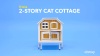 Show in main carousel: TRIXIE 2-Story Cottage Outdoor Wooden Cat House, Brown/White slide 8 of 9