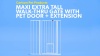 Show in main carousel: Carlson Pet Products Maxi Extra Tall Walk-Thru Dog Gate with Pet Door slide 5 of 6