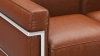 Corbusier - Corbusier Petit Modele Two Seater Sofa, Tan Premium Leather