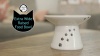 Show in main carousel: Necoichi Extra Wide Ceramic Elevated Cat Food Bowl, Large, 2 cup, Colorful Dots slide 7 of 9