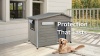 Show in main carousel: Petscosset Wooden Dog House with Raised Feet, Grey, 30.1 x 20.9 x 24-in slide 9 of 9