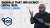 signals that influence Local SEO: Local Links
