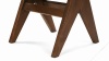 Jeanneret Low Stool - Pierre Jeanneret Stool, Walnut Stain