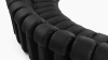 DS 600 Sectional - Combination 2, Left Arm, Black Vegan Leather
