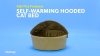 Show in main carousel: K&H Pet Products Self-Warming Hooded Cat Bed, Chocolate/Tan, Large slide 8 of 10
