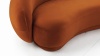 Julep - Julep Sofa, Burnt Orange Velvet