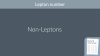 lepton number
