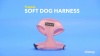 Show in main carousel: Puppia Polyester Back Clip Dog Harness, Pink, X-Small: 9 to 12.5-in chest slide 7 of 9