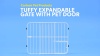 Show in main carousel: Carlson Pet Products Tuffy Expandable Dog Gate with Pet Door slide 5 of 6