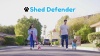 Show in main carousel: Shed Defender Three Handle Bungee Reflective Dog Leash, Black, 4 to 7-ft long, 1-in wide slide 6 of 7