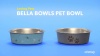 Show in main carousel: Loving Pets Bella Non-Skid Stainless Steel Dog & Cat Bowl, Metallic Artichoke, 7.75-cup slide 3 of 4