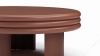 Pascal - Pascal Round Coffee Table, Low, Terracotta